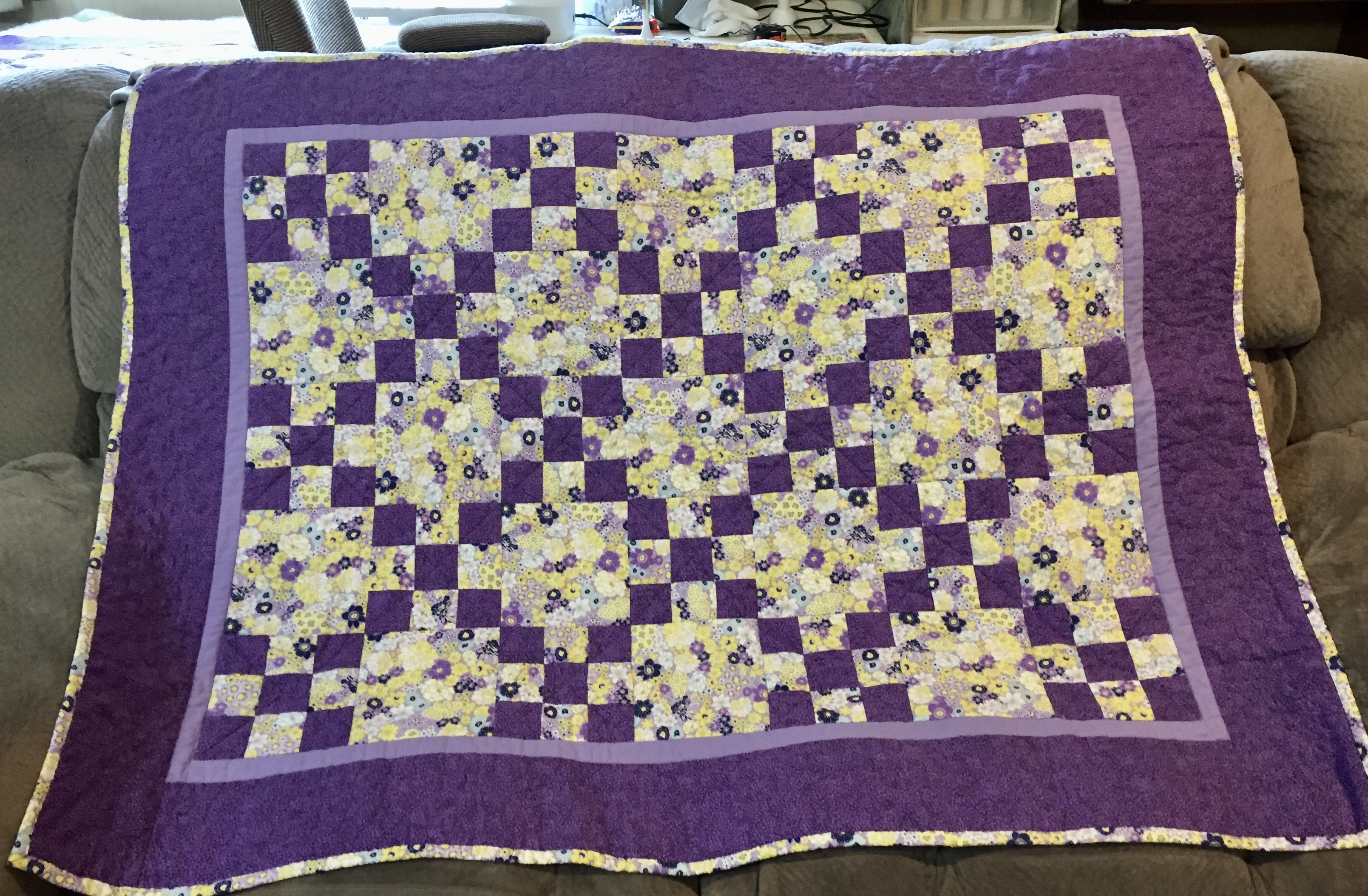 purple quilt